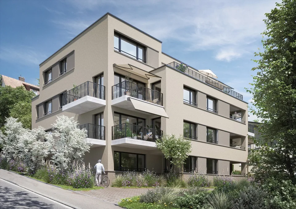 High-quality new building apartment on the ground floor with an additional studio for flexible use