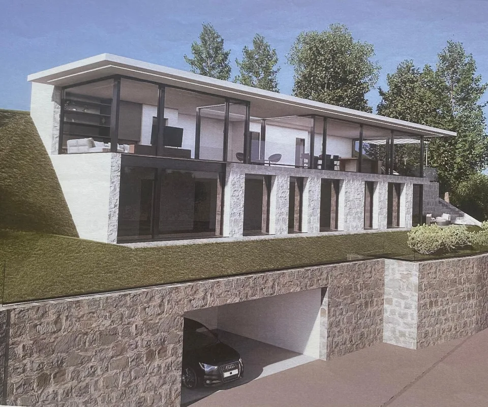 TERRENO CON VISTA LAGO E PROGETTO PER UNA VILLA A NEGGIO