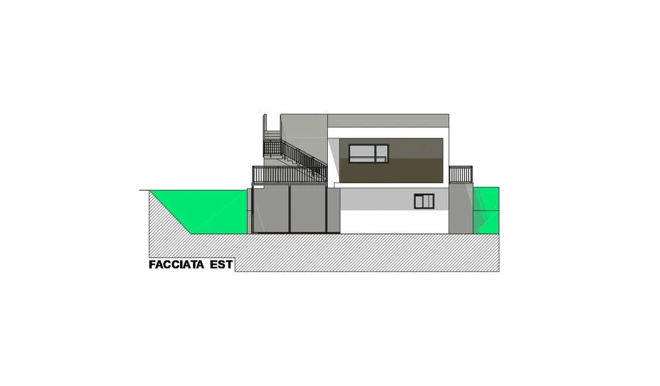 Moderne Villa 4.5 Lokale mit genehmigtem Projekt in Gnosca