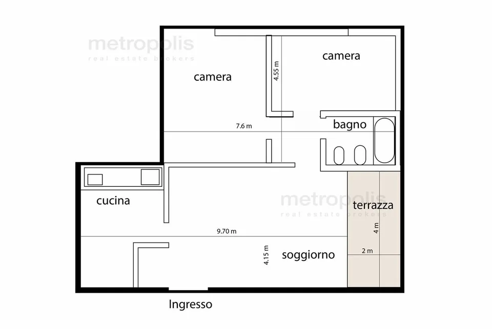 GELEGENHEIT - GROßES 3.5 ZIMMER-WOHNUNG MIT GARAGE UND FREIER AUSSICHT IN LUGANO