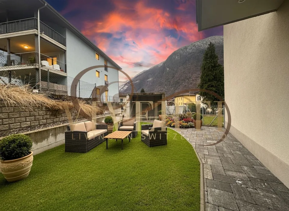NEUESTES 3.5-ZIMMER-WOHNUNG MIT PRIVATGARTEN IN LUMINO