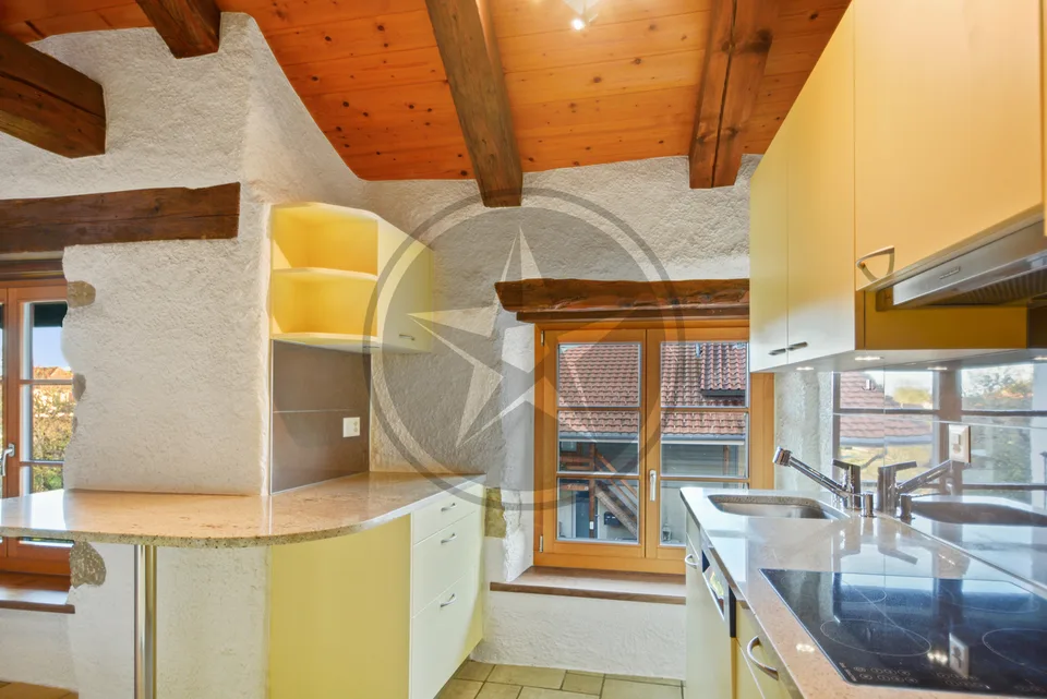 Magnifique ferme mitoyenne rénovée comprenant 2 appartements