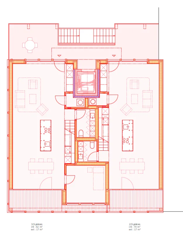 Corgémont, duplex eccezionale di 3.5 locali in attico