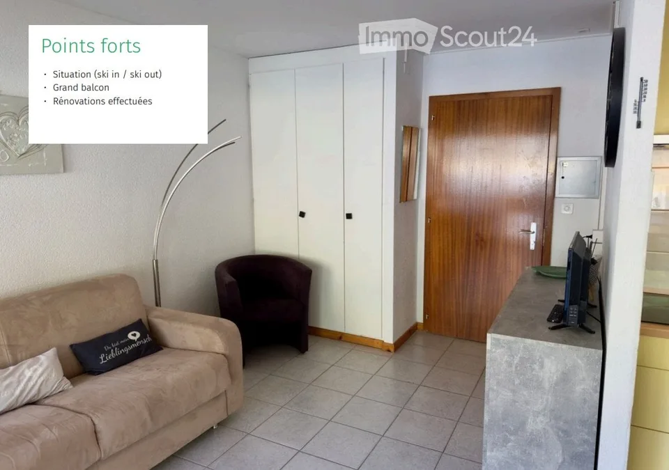 Studio for rent in Haute-Nendaz