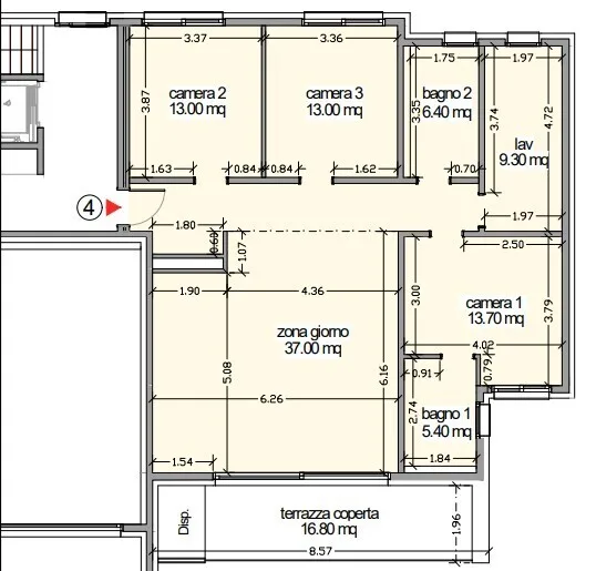 NEW 4.5 ROOMS WITH BALCONY AND OPEN VIEW IN BELLINZONA