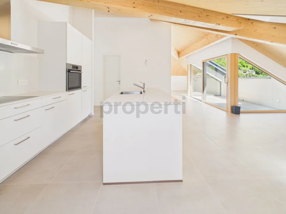 Exclusive 3.5-room attic in Biasca - Residenza al Mulino