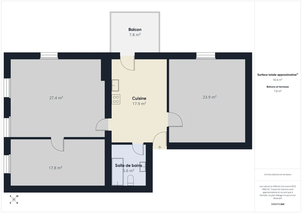 Geräumige 3.5-Zimmer-Wohnung mit Balkon in Boécourt