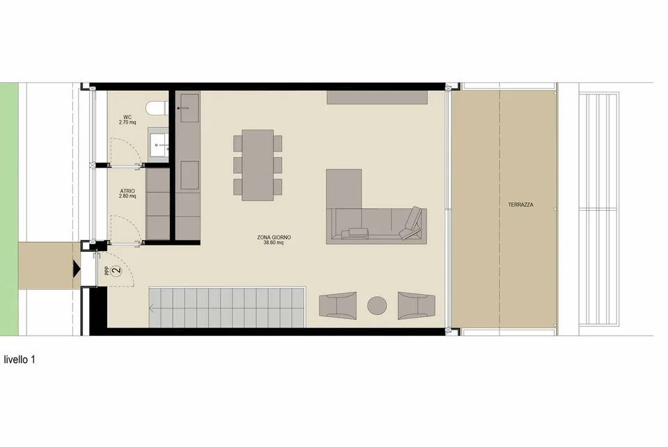 STUPENDES 4.5-ZIMMER-WOHNUNG MIT GROßEN TERRASSEN IN GRÜNER LAGE IN RANCATE