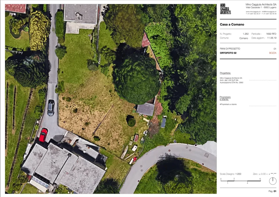 Terrain avec licence pour une villa de luxe à Comano