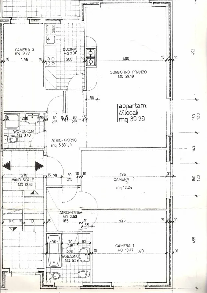 ATTICO DUPLEX MANSARDATO 5.5 LOCALI CON PISCINA A COMANO