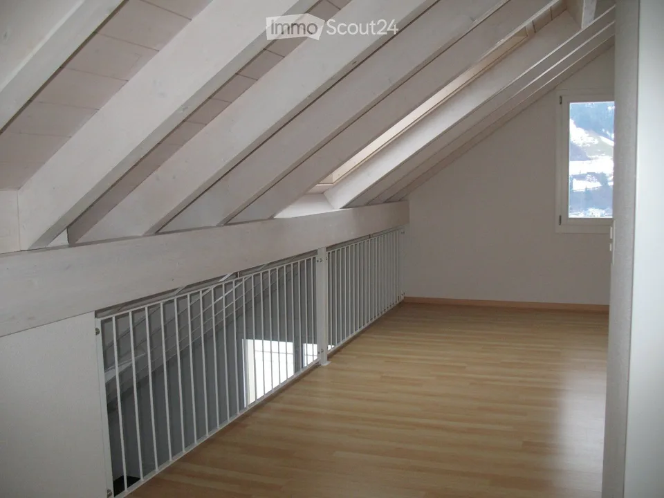 Newly renovated 5½-room attic apartment with gallery and balcony