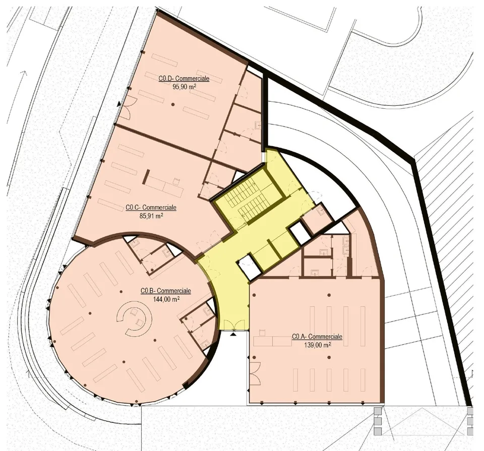 Nel cuore di Paradiso TI | Uffici e spazi commerciali 86 m2 - 1'715 m2