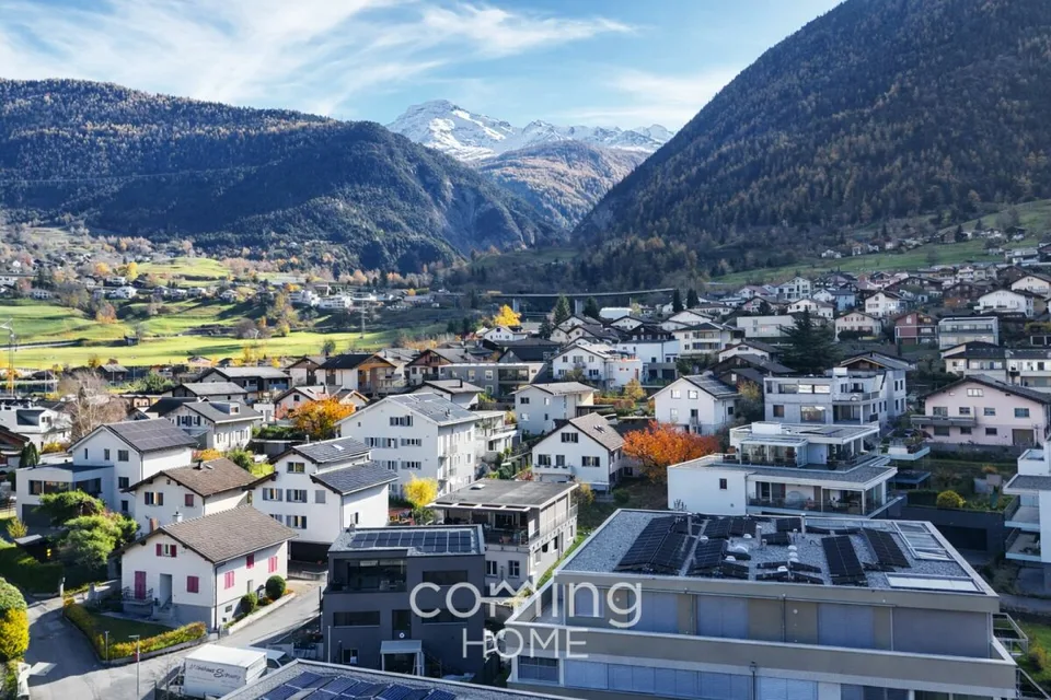 4.5-room penthouse flat in Brig-Glis - spacious terrace, Minergie-A certification, panoramic Alpine views