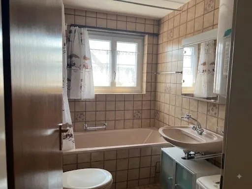 Heimelige 2.5-Zimmer-Wohnung mit Chemine, Balkon und schöner Aussicht auf Wallbach