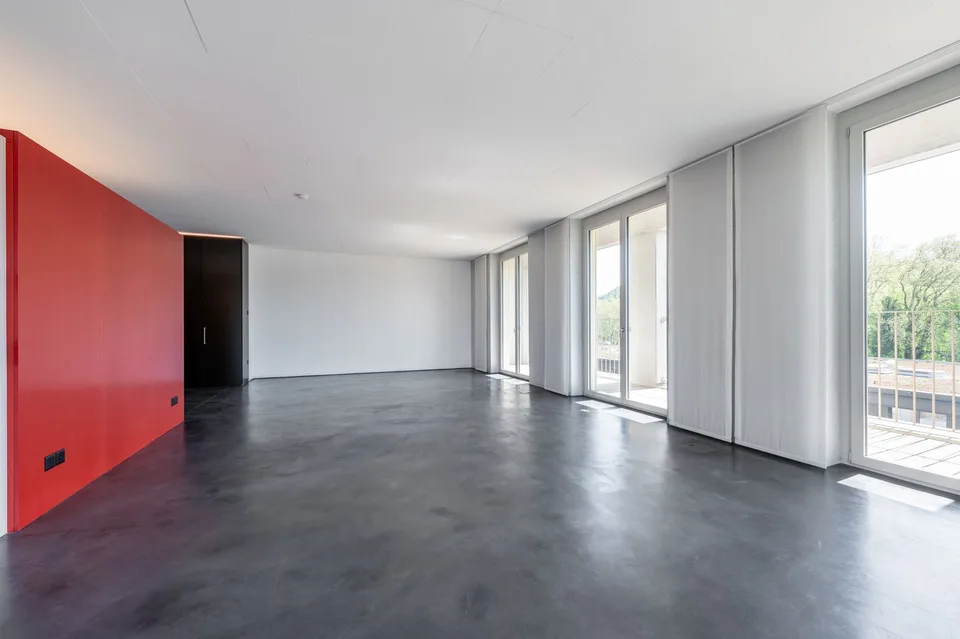 Loft apartment - top floor - with a view of the river landscape