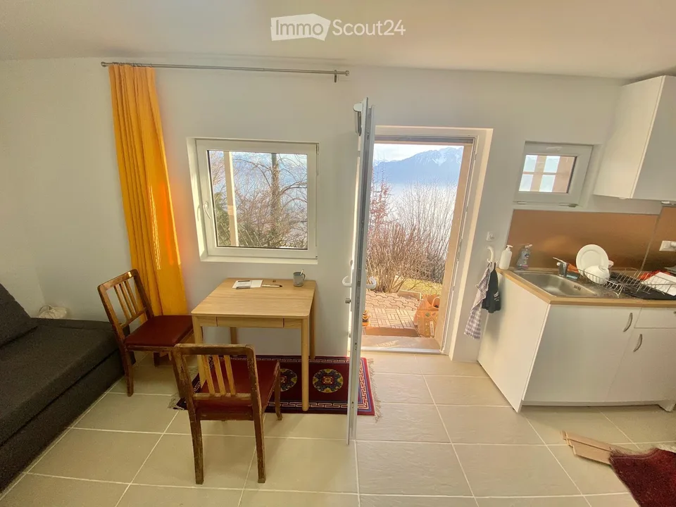 Bright studio, panoramic view in Mont-Pèlerin