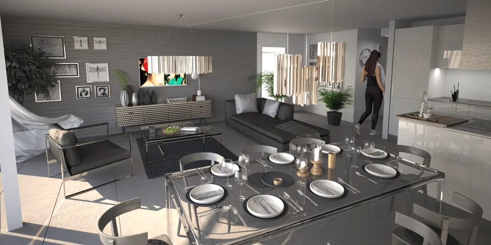 Privileged location - modern 3.5 room apartment with large 2-sided terrace
