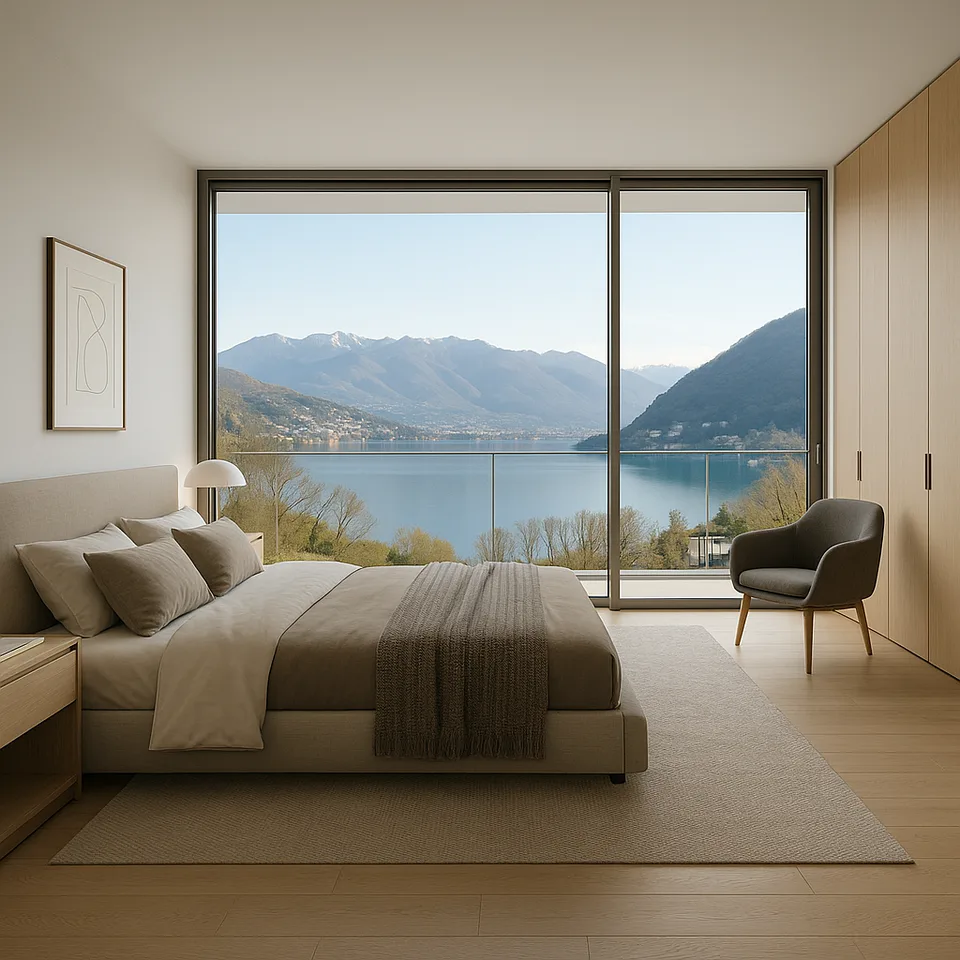 STUPENDA ED ESCLUSIVA VILLA VISTA LAGO 6.5 LOCALI A PUGERNA