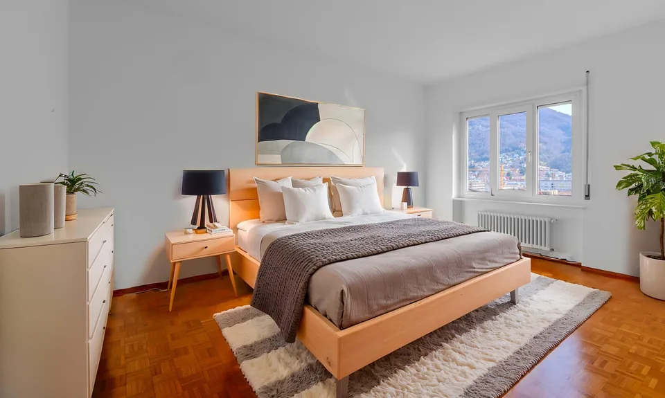 RENT TO BUY - 4.5 ROOMS WITH OPEN VIEW IN THE CENTER OF LUGANO