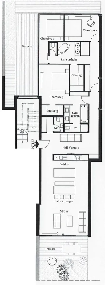 Appartement spacieux 4pces et demi  Résidences Rosablanche - Siviez