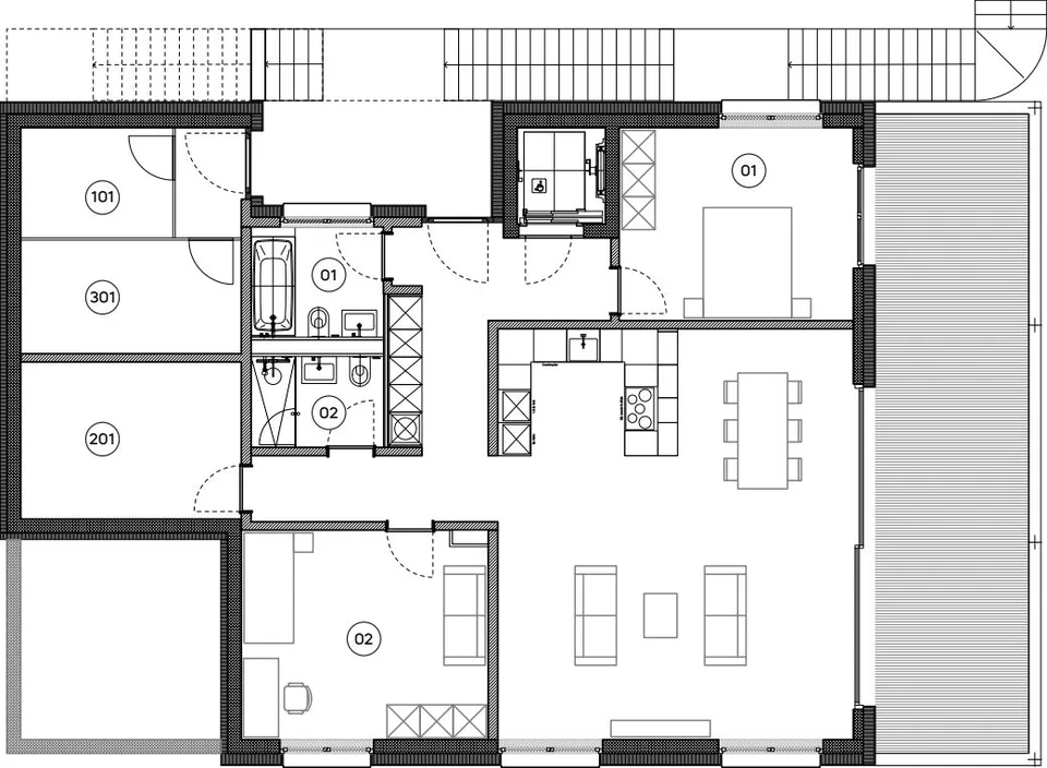 Appartamento di 3,5 locali con terrazza di 32 m², vista lago e opzione di acquisto successiva
