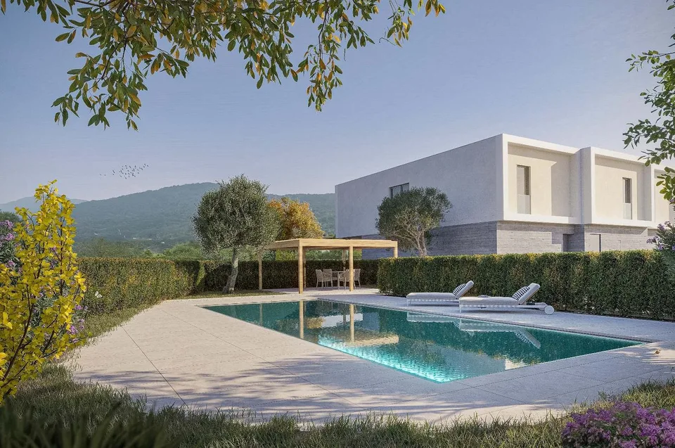 Moderna casa a schiera a Caslano a pochi passi dal lago
