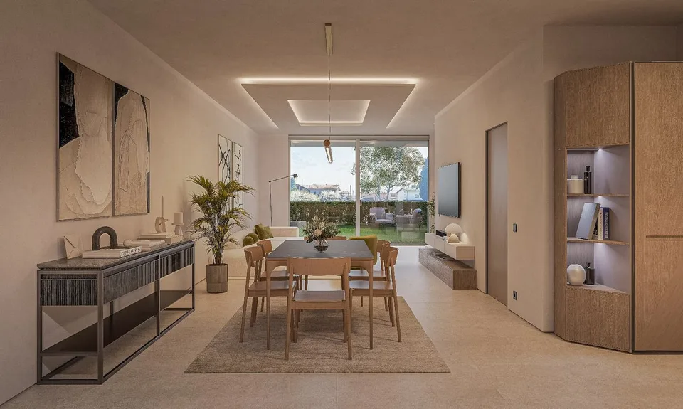 Modern semi-detached house in Caslano, just a few steps from the lake
