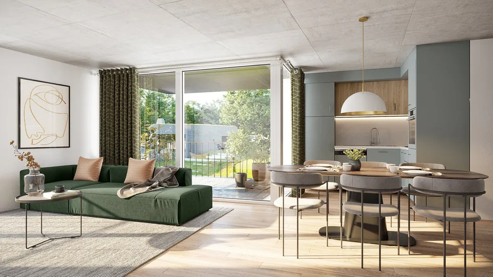Neue 5.5-Zimmer-Wohnung mit privatem Garten in Epalinges
