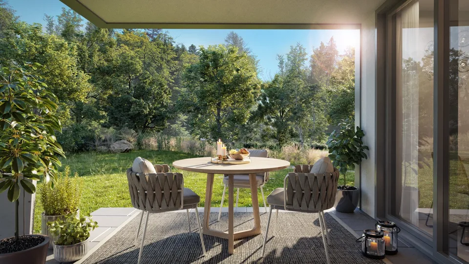 Neue 5.5-Zimmer-Wohnung mit privatem Garten in Epalinges