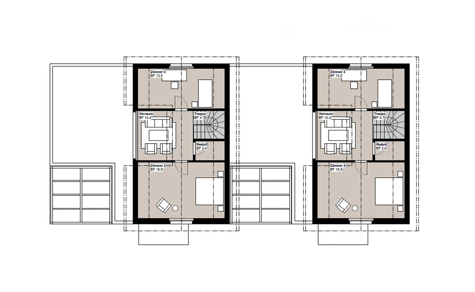 2 Maisons unifamiliales neuves avec vue à un emplacement unique à Thierachern – Prêtes à être occupées en 2028