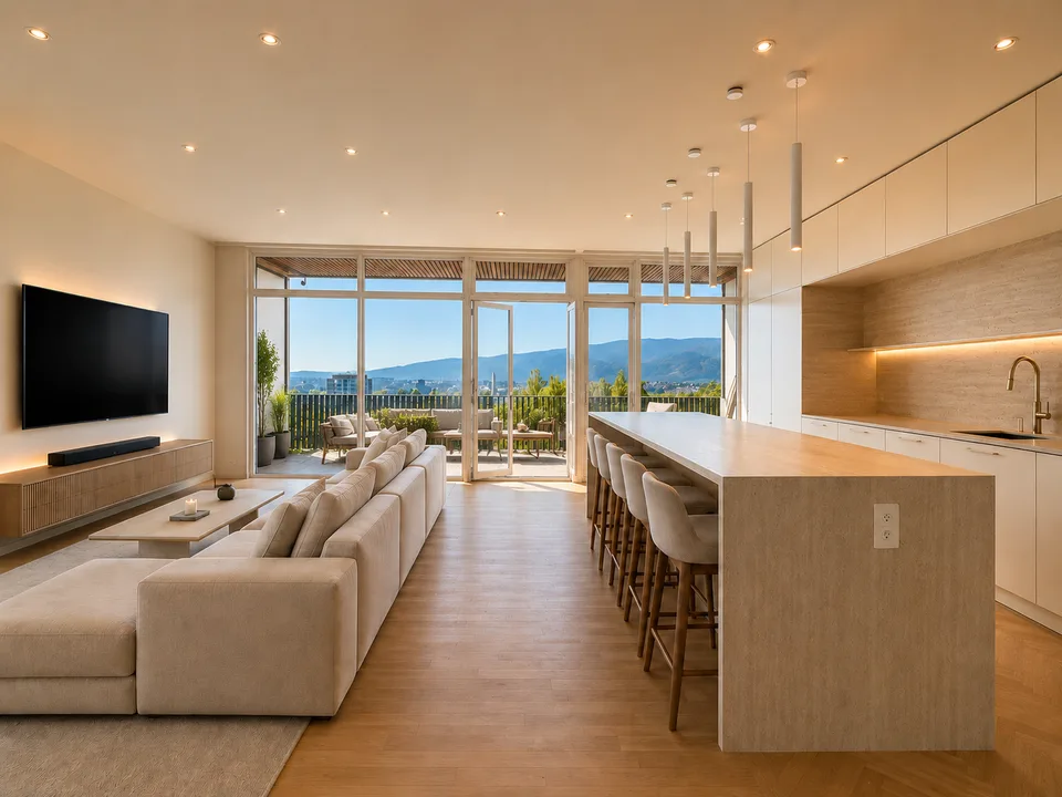 RARE: exceptionnel 5.5 pièces avec vue panoramique Genève/unique 3 bedroom unit overlooking Geneva