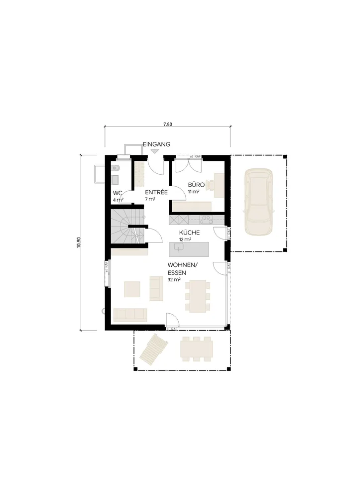 Newly built project: detached single-family home in top location!