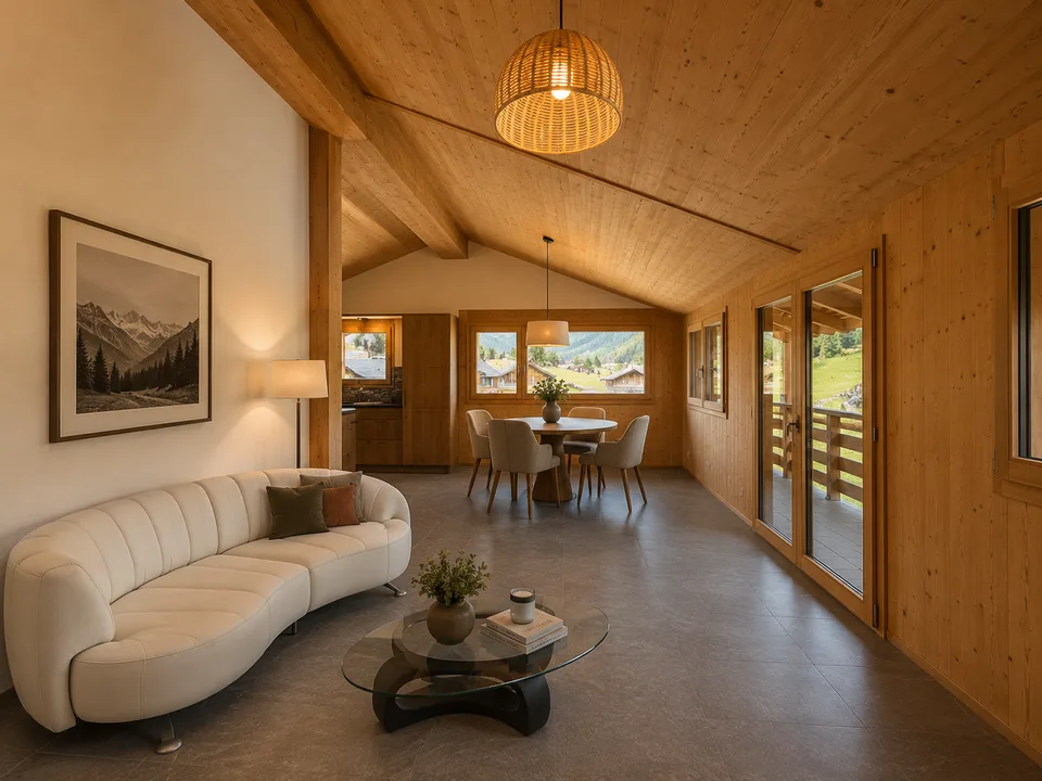 Altes Raccard zu einem Wohnchalet umgebaut — komplette Renovierung 2022
