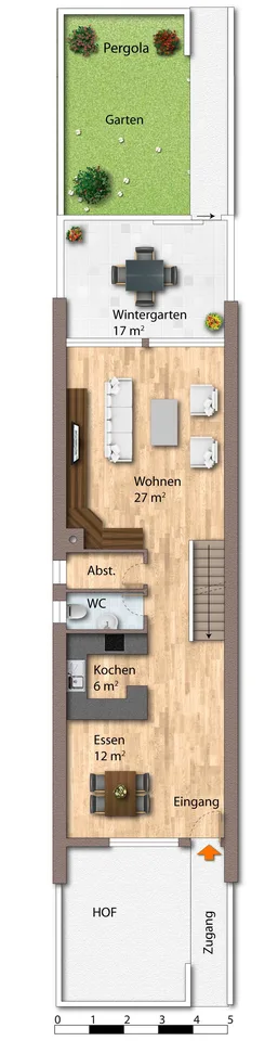 L'occasion de l'année ! Maison de rangée de 5,5 à 6,5 pièces maintenant drastiquement réduite !