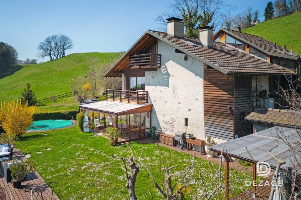 Familienvilla in weniger als 10 Minuten vom Zentrum von Vevey: Ruhig, Natur und Panoramablick