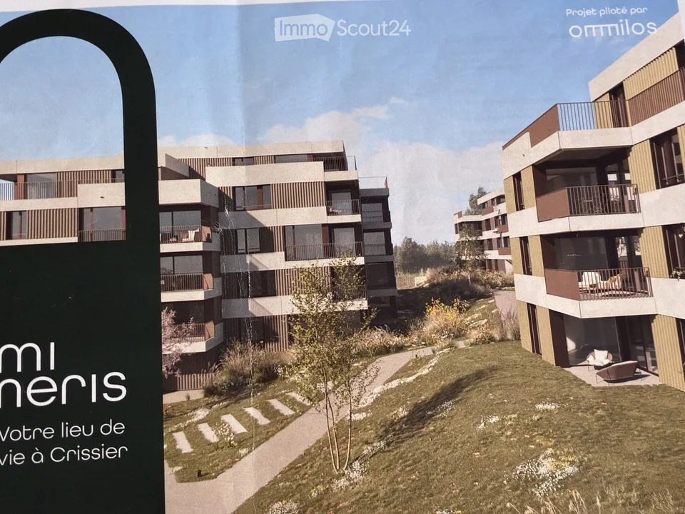 Magnificent 2.5-room new apartment with balcony in Crissier
