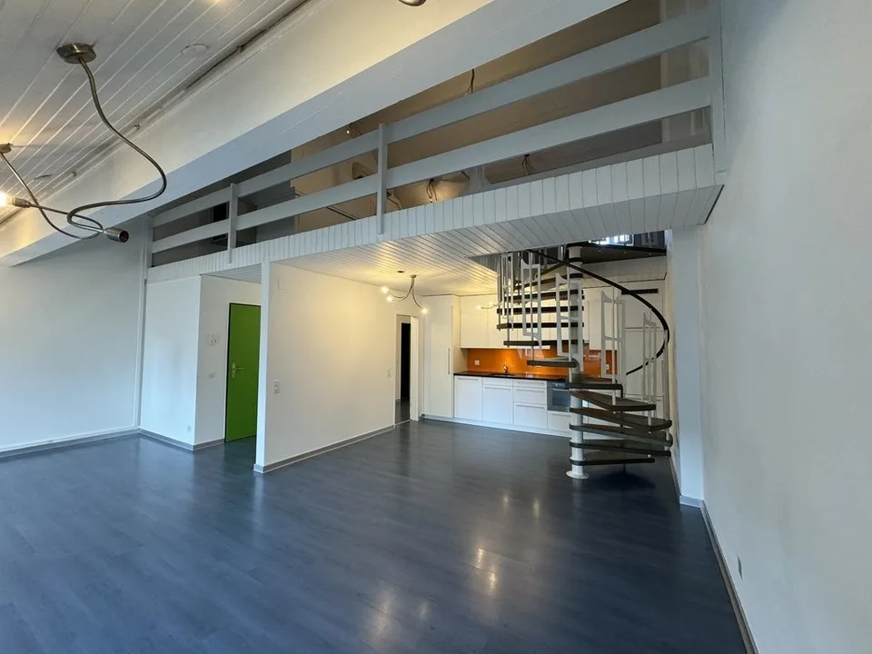Large apartment on two floors with gallery in the center of Aarau