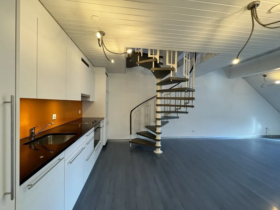 Large apartment on two floors with gallery in the center of Aarau
