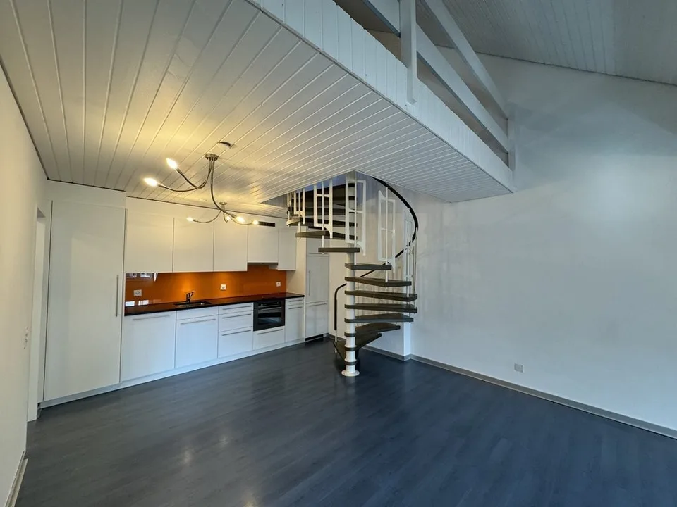 Large apartment on two floors with gallery in the center of Aarau