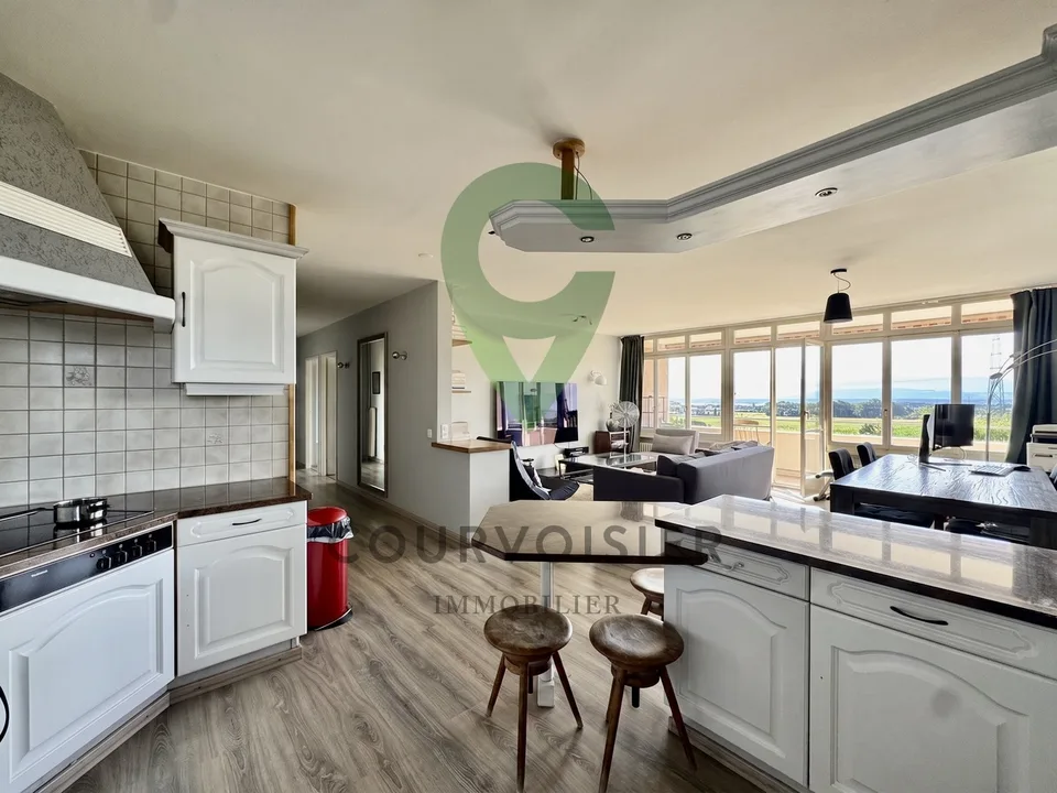 Appartement à rafraîchir avec vue dégagée et piscine de résidence