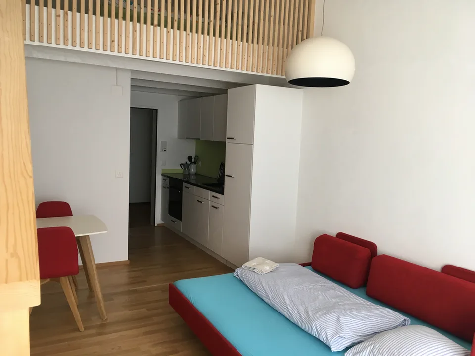Furnished 1.5-room maisonette apartment