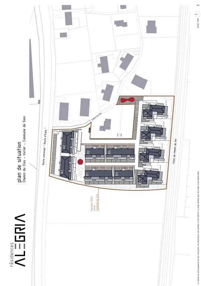 Alegria Residence in Uvrier / Sion