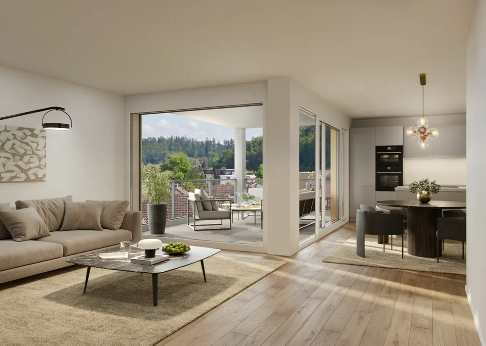 In the heart of Gränichen 3.5 room new apartments