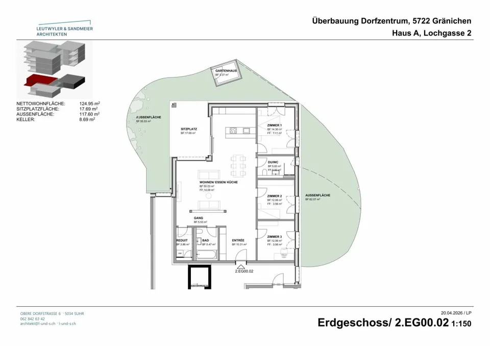 Au cœur de Gränichen 4,5 pièces appartements neufs
