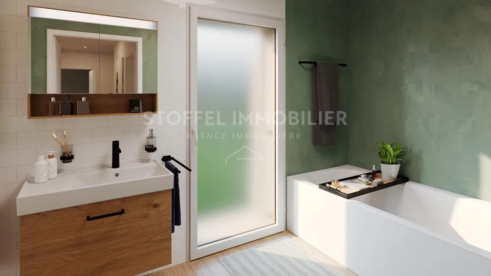 Appartement de 4 pièces avec jardin