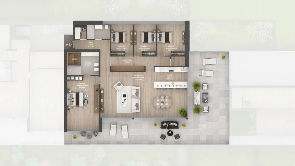 Porta al Paradiso - Locarno Monti - Appartement penthouse 5.5 pièces Attique (W14)