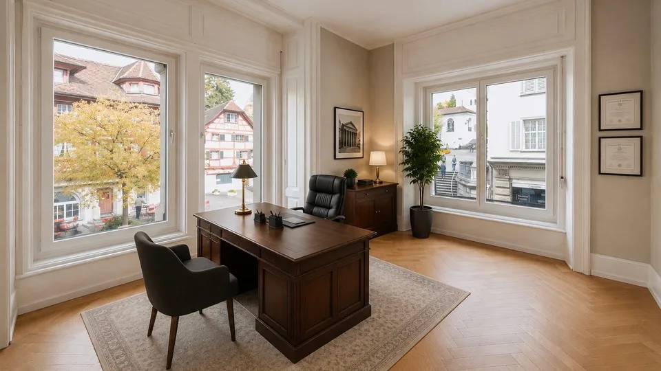 Espaces de bureaux représentatifs dans un emplacement de premier ordre à Lucerne