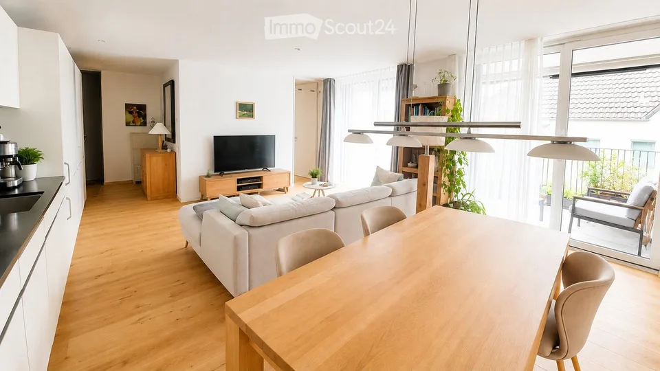 Appartamento tranquillo di 2,5 locali con ampio balcone sul lago di Costanza
