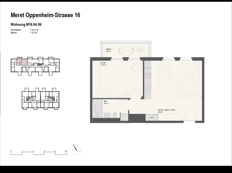 Appartamento di 2,5 locali nuovo vicino alla stazione SBB con vista città