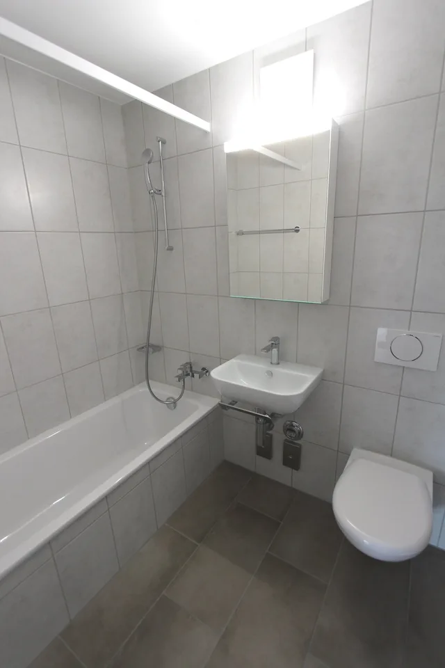 Helle 3-Zimmer-Wohnung im 8. Stock mit Balkon und schöner Aussicht in Zofingen